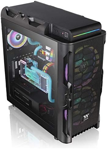Thermaltake Ниво 20 RS Синхронизиране на дънната платка ARGB Mid ATX Tower Gaming Компютърен Корпус с 2 200 мм Вентилатори