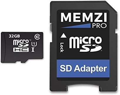MEMZI PRO 32GB Class 10 90 MB/s. Карта памет Micro SDHC карта с адаптер за SD карта за Сателитна навигация Garmin Nuvi