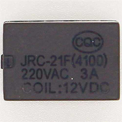 Berrysun Реле 20pcs Миниатюрни печатното реле 6 контакти Мини реле DC3V 5V 9V 12V JRC-21F 4100 Превключващ ключ (Размер: