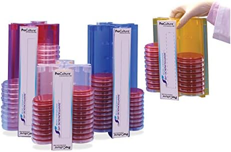 Поставка за чаши Петри SP Bel-Art ProCulture 100 мм, 48 места, 9½ инча, червена (F18982-0109)