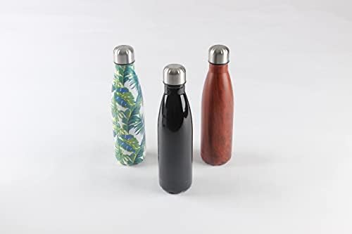 Mfhzwjuan -Бутилка за вода с вакуумна изолация от неръждаема стомана с капацитет от 17 грама - Множество метална бутилка за вода - 24 часа на студено, 12 часа гореща - Форма з?