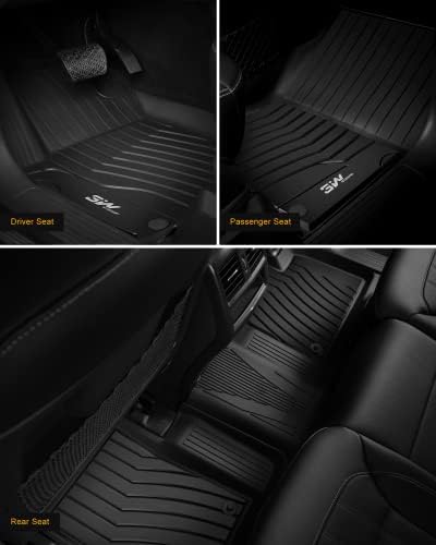 Подови постелки 3W, Съвместими за Benz GLE 2020-2023, TPE All Weather Custom Fit Floor liner четки за Benz GLE, 1-ви