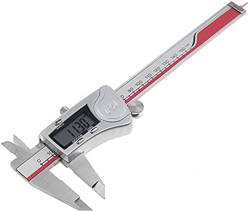 Цифров штангенциркуль SMANNI IP54 0-150 мм 0,01 Електронни calipers от неръждаема стомана, метрични Инчови измервателни инструменти, Промишлени (Цвят: с кутия)