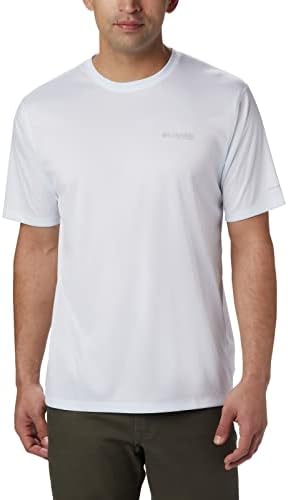 Мъжка риза с къс ръкав Columbia Pfg Zero Rules, Бяла, X-Small