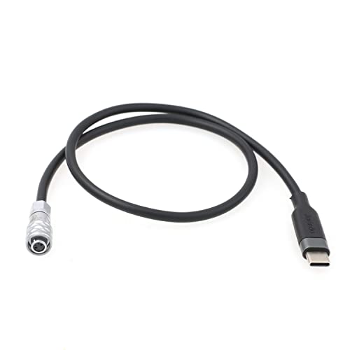 Захранващ кабел спусъка Eonvic BMPCC 4K Weipu SF610 2-пинов конектор за свързване на батерията камера USB Type-C захранващ
