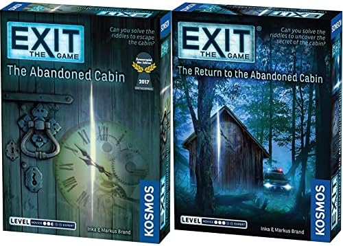 Изход: Изоставена барака | Exit: The Game - Космическа игра | Победител Kennerspiel Des Jahres | Фамилна стая за бягство на базата на карти за 1-4 играчи на възраст под 12 години