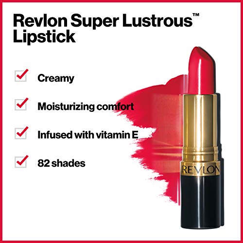 Червило на Revlon, Супер Лъскава червило, Високо цвета на устните с увлажняющей кремообразна формула, обогатена с витамин