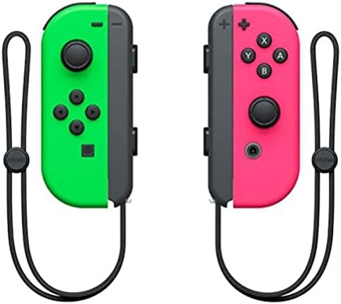 Двойката Joy-Con - Неоново зелено /неоново розово (Nintendo Switch) и превключвател – OLED модел с неоново червено и