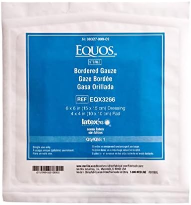 Марля EQUOS стерилен с кант, 6 x 6 (опаковка по 25 парчета)