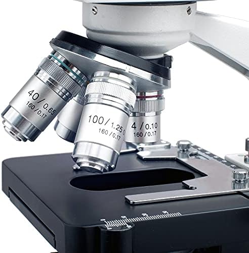 XDCHLK 40X-2500X Led Лабораторен Бинокъла на Съставен Микроскоп с 3D-сцената