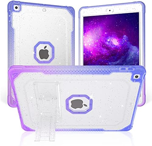 Калъф ZoneFoker за iPad 9-то поколение, 10,2-инчов калъф за iPad 8/7-то поколение 2021/2020/2019, Прозрачен Блестящ Тънък