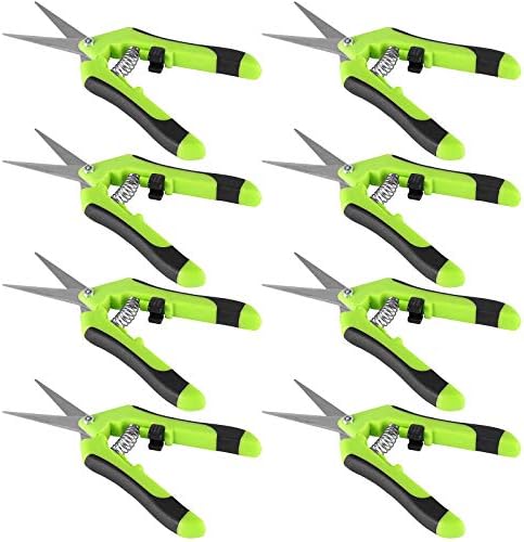 ZOENHOU 8 Опаковки Градински ножици за подрязване на 6,5 инча, Мини Ръчни Ножици за подстригване с Прави остриета от