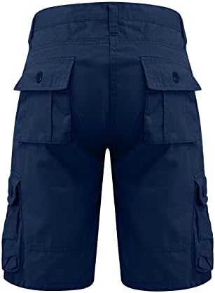 Мъжки къси Панталони-Карго, Улични Свободни Ежедневни Панталони, Обикновена къси Панталони с много Джобове, Мъжки