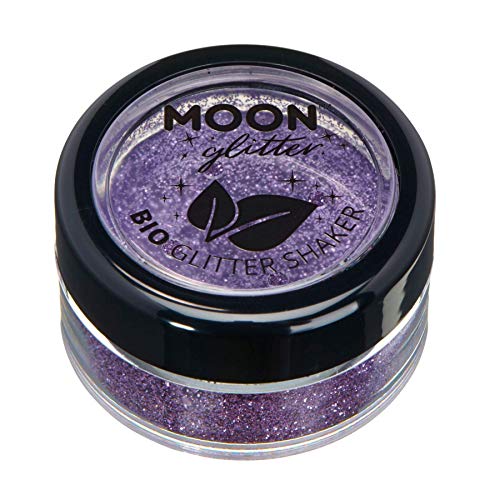 Биоразградими еко-пайети Moon Glitter - Козметични Био-блясък за лице, тяло, нокти, коса и устни - 5 г - Лавандула