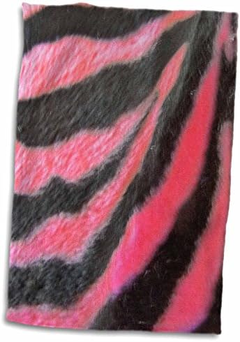 Кърпи 3dRose Florene Contemporary - Ярко Розово, с шарките на Зебра (twl-11027-1)