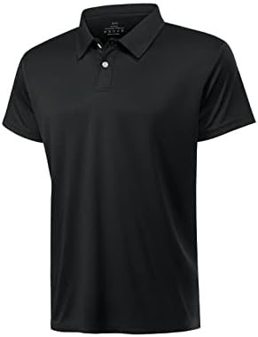 Мъжки Ризи Поло Xelky Dry Fit За Голф С Къс Ръкав, Абсорбиращи Влагата, Спортни и Ежедневни Горната Риза с Яка и Копчета