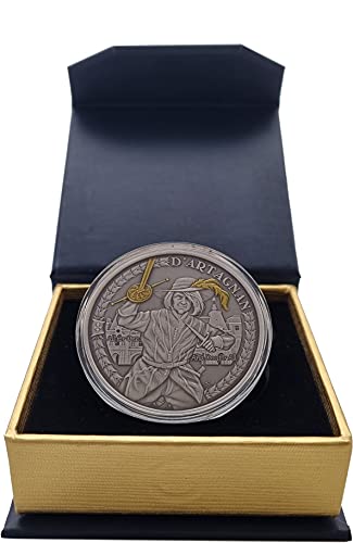 2021 Модерна Възпоменателна монета PowerCoin Д ' Артаньян и Три Мускетари 1 Унция Сребърна монета 1$ Ниуе 2021 Антични