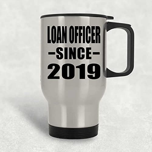 Designsify Loan Officer С 2019 г., Сребърна Пътна Чаша 14 грама, на Изолиран Чаша от Неръждаема Стомана, Подаръци за