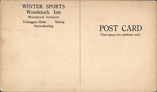 Зимни спортове, Woodstock Inn Уудсток, в щата Върмонт, Южна Каролина Оригиналната антични картичка