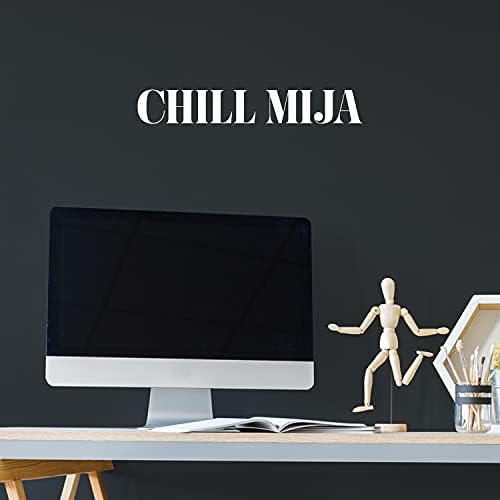Vinyl Стикер на стената - Успокой се Mija - 3 x 20 - Модерен Скъпа Вдъхновяваща Весела Положителна Стикер с испански