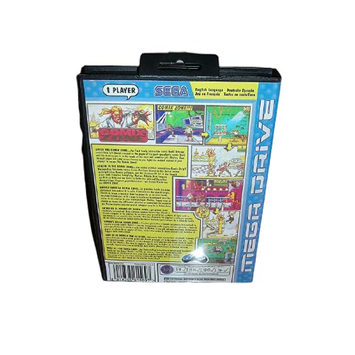 Калъф Aditi Comix Zone EU с кутия и ръководството За игралната конзола Sega Megadrive Genesis 16 бита MD Card (калъф