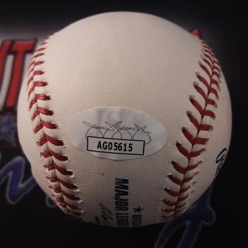 Карл Крофърд Истински Подписан от Играта на топка С Автограф от JSA - Бейзболни топки С Автографи