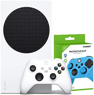 Пакет Microsoft Xbox Series S Ahaghug Пакет-Бял -Игрална конзола Xbox S Series с капацитет 512 GB, 1 безжичен контролер