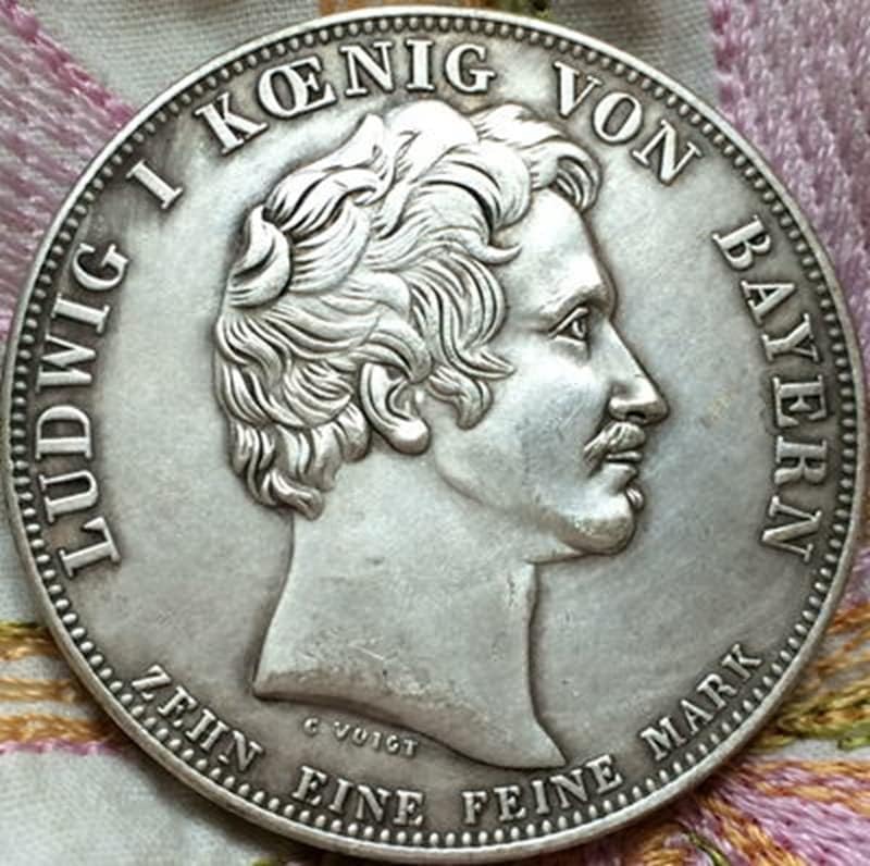 1826 Немски Медни Монети Със Сребърно Покритие Антични Сребърни Доларови Монети Събиране На Занаятите Може Да Се Взривят