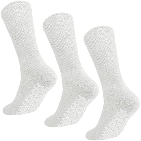Falari Мъжки Женски Нескользящие Чорапи с Противоплъзгаща се дръжка, Памучни Диабет Чорапи за Домашна Болница, 3, 6 или