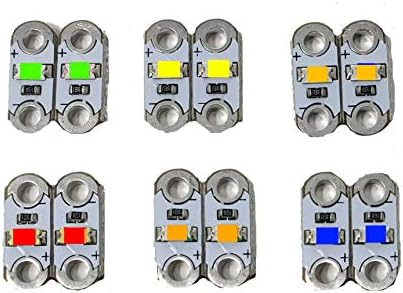 Цветни светодиоди AMX3d Lilypad Arduino – Износоустойчиви червени, оранжеви, кехлибар, жълти, зелени и сини светодиоди