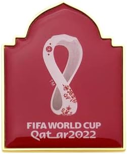 Значка с логото на световното Първенство по футбол през 2022 г. в Катар на ревера - ще Получите колекционерски магазини има версия на Най-големия награда на световния