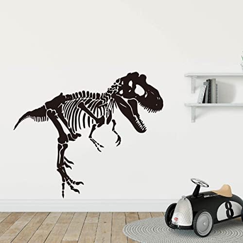 Голям Скелет Тираннозавра Етикети Животно Динозавър Vinyl Стикер на Стената за Детска Стая Декор Спални Винил YT2923