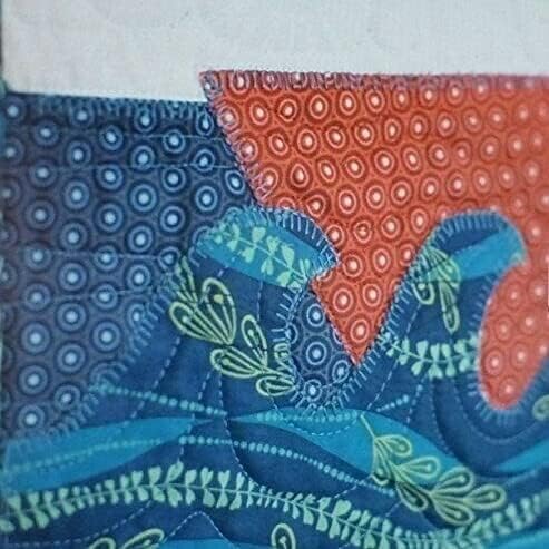 Комплект за стеганого одеяла ~ RJR Splash Ahoy Комплект за стеганого одеяла ~ 48 х 60 Модел / плат ~ Надмощие / твърда