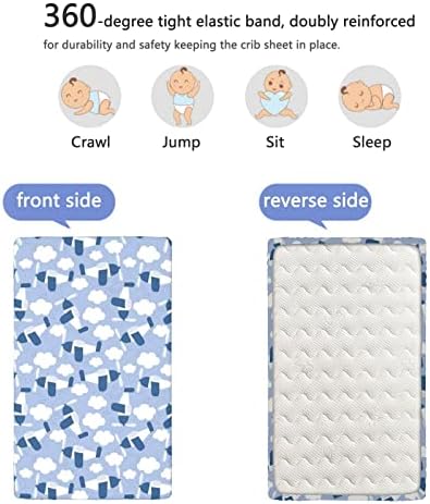 Кухненски Кърпи за детски легла в стил на самолета, Портативни Мини-Кърпи за яслите, Меки и Дишащи Кърпи - Бебешки Кърпи