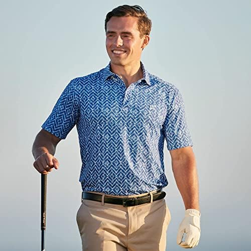 Мъжка риза Uther Golf, Polo, Впитывающая Влагата, Бързосъхнеща Тениска с Къс ръкав и Модерен Дизайн за Мъже