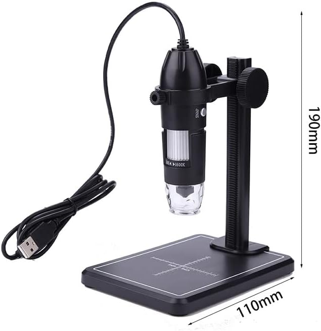 Комплект Аксесоари за Микроскоп за Възрастни 1600X Професионален USB Цифров Микроскоп 8 led 2MP Електронен Микроскоп