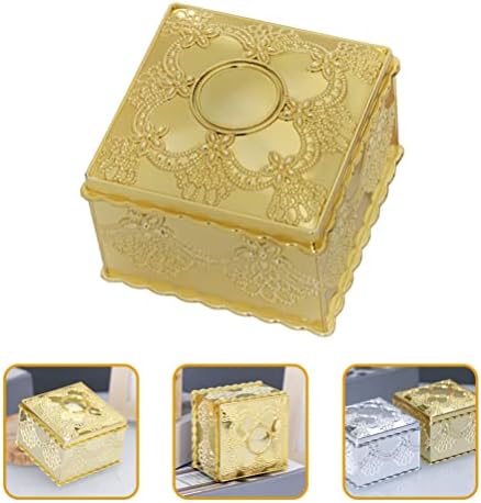 Подаръчни кутии за подаръци Gadpiparty Gold Party Favor Box: 12 бр. на Връщане на Подарък Празни Кутии Подаръчни Кутии за Бонбони Квадратна Контейнери за Предложения за Сватба, Ро?