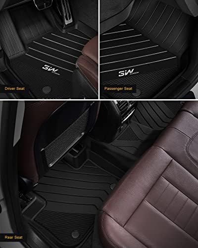 Подови постелки 3W, Съвместими за BMW X3 X4 G01 2018-2023, Подови тампон TPE All Weather Custom Fit за BMW X3 30iX3 M40iX3