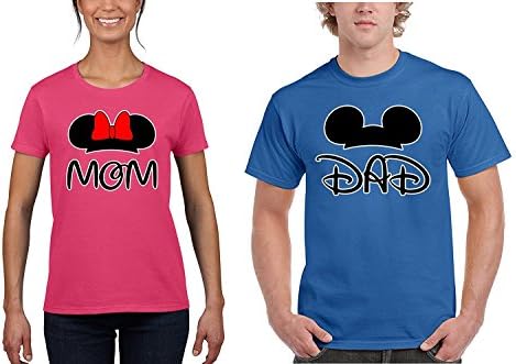 СПОРТНИ ДРЕХИ GOOD SHOPPERS - Еднакви ризи за двойки, Женски и мъжки ризи с шарките на Анимационни Мишки, Памучен риза