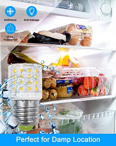 ZHENMING Led лампа за хладилник 4 W, работа на смени крушка за хладилника AC100-265V 3,5 W, Компактна Светеща Царевица