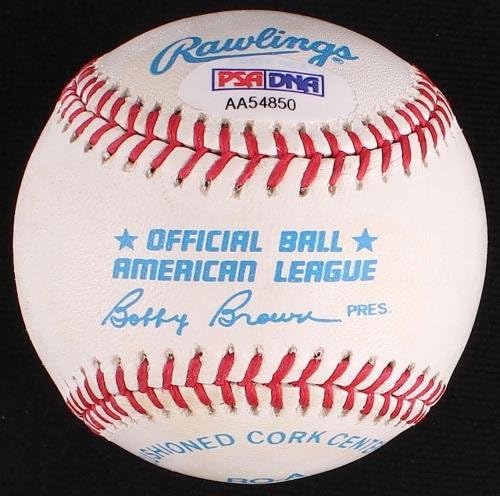 Рядко бейзболен топката Rawlings Джони John Robert Mize Hof 1981 йорк Янкис Psa С Автограф - Бейзболни топки с автограф