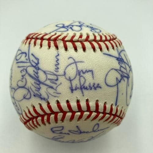 1991 Екипът на All Star Game Подписа бейзболен договор с Кэлом Рипкеном - младши и Кърби Пакеттом JSA COA - Бейзболни
