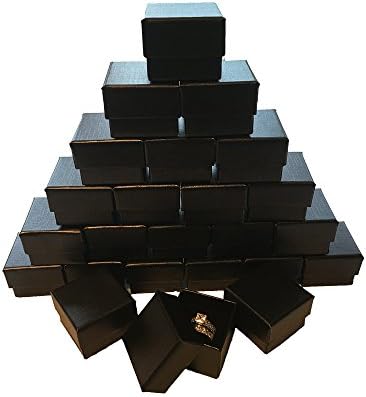 Подарък кутия за пръстени Marimor Бижута Black с Поролоновой и Кадифена вмъкна в насипно състояние в опаковката (24)