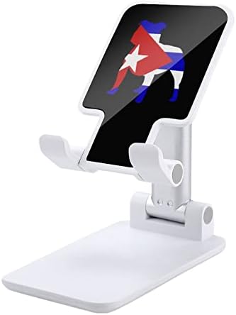 Поставка за мобилен телефон с принтом хартата на Куба Pitbull, Съвместима с планшетами iPhone Switch, Сгъваема Регулируема