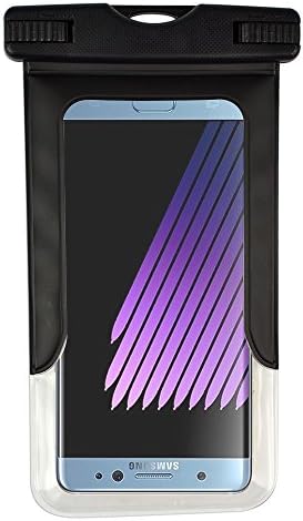 VG Case Black Dry Bag Водоустойчив калъф за телефон с каишка, Съвместима с T-Mobile Revvl 4, TCL 20 10 Pro 5G, Sony Xperia