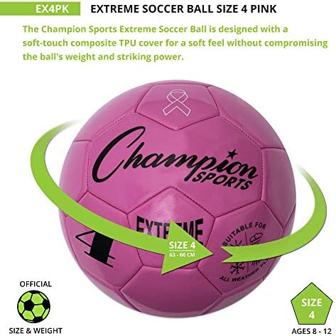 Композитен футболна топка серия Champion Extreme Sports: размери 3, 4, 5 в няколко цвята