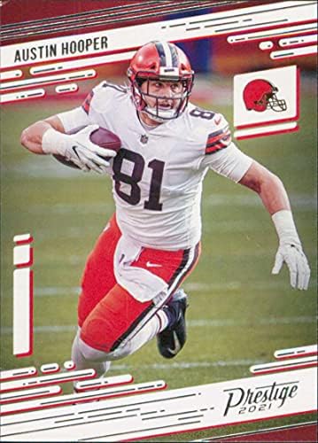 Търговската картичка на футболен клуб NFL Панини Престиж 2021 #121 Остин Хупър Cleveland Browns