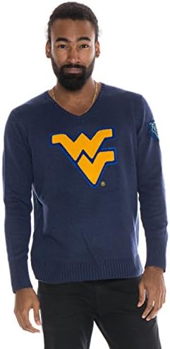 Мъжки пуловер NCAA с V-образно деколте