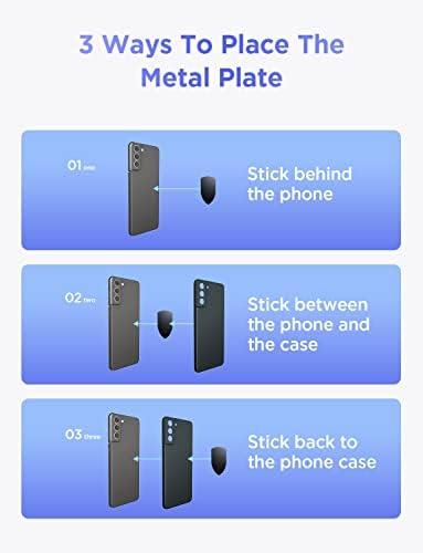 Метални табели на GERI за магнитно закрепване на автомобилния номер [Украса за Хелоуин] Метална плоча за магнит телефон