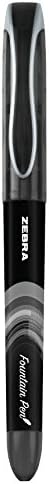 Набор от Перьевых дръжки Zebra Pen, Fine Point 0,6 мм, Черни Нетоксични мастила, на Върха от неръждаема стомана, Еднократно,